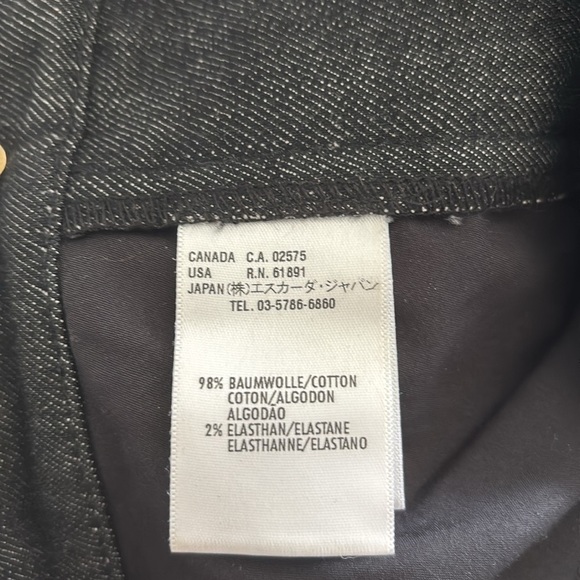 NWOT‼️ ESCADA  “Altered hem “Black Denim Pants size 42 EU / 12 US - Picture 8 of 9